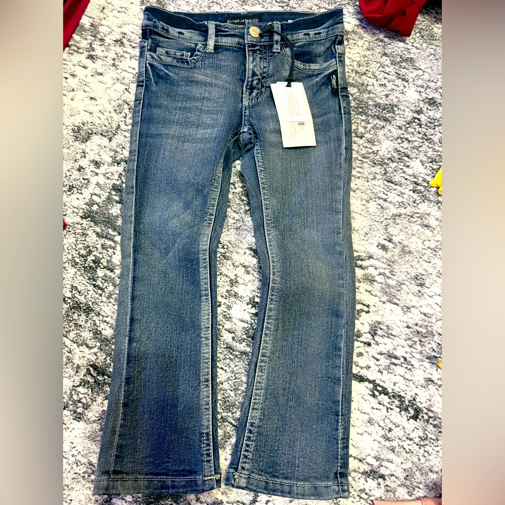 NWT Little Girls Silver Jeans